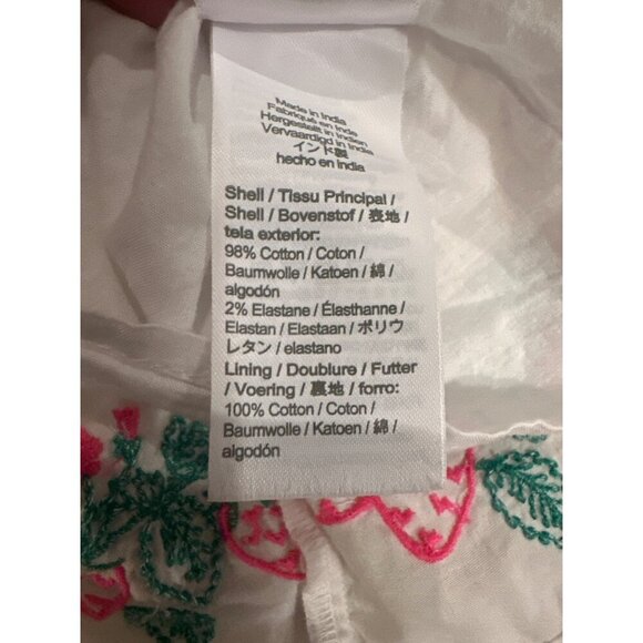 CREWCUTS GIRLS WHITE STRAWBERRY EMBROIDERED SKIRT 6-7 - Picture 5 of 7